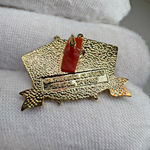 Washington & American Flag Collector's Ed. Lapel Hat Pin LW Bristol Classics Vtg Photo 3
