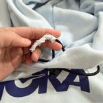 Hoka One One Women’s Pullover Hoodie Sweatshirt Crop Thumbholes in Blue S Photo 10