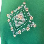 Bonworth Y2K Embroidered Hippie Cottagecore Whimsical Floral Seersucker Shirt Photo 2