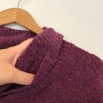 SO NEW NWT  Mossy Cowl Neck Tunic Sweater Berry Pink Polyester Knit JUNIORS Large Photo 3