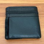 Brighton Vintage Black Leather with Suede Trim Trifold Wallet Photo 4
