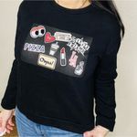 ZARA ‎ Black Graphic Sweatshirt Photo 1