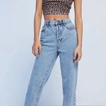 PacSun Women’s Jeans Light Wash High Waisted Straight Leg Size 30 Short Raw Hem Photo 0