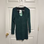 Speechless  Shimmering Dark Green Long Sleeve Dress size S‎ Photo 2