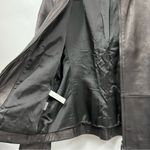 Ann Taylor Leather black Jacket medium soft buttery zip up w/pockets Photo 2