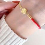 New Years Chinese Style Lucky Bracelet Red Photo 10