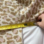 Aerie Womens Size Small Pullover Oversized Leopard Print Crew Neck Pink Brown Photo 3