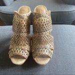 BCBG Max Azria Galinac Peep Toe Leather Mules size 9 Photo 6