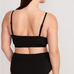 Old Navy  Pucker Convertible One Strap Bandeau Bikini Two Piece Black Size XL/XXL Photo 3