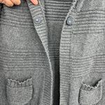 American Eagle AEO  Outfitters (M) Womens Gray Knit Wool Blend Sweater Jacket Photo 4