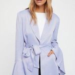 Free People  flared sleeve satin blazer Photo 0