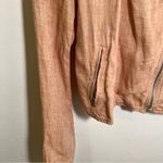 Lou & grey Linen Moto Jacket Peach Blush XS Photo 4