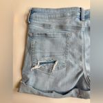 American Eagle  Outfitters Mid Rise Distressed Cuffed Hem Jean Shorts Size 12 Photo 8