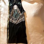 Free People Out Of Africa Deadstock Dress Geometric Aztec Mini Cut Out Back M Photo 11