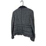 Philosophy di Alberta Ferretti Women's Tweed Blazer Jacket Black Gray Size 10 Photo 9