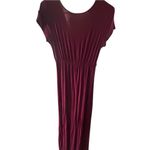 Cantata Burgundy Maxi Dress‎ Short Sleeve Surplice Neck Casual Everyday Red Size undefined Photo 3