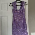 Hello Molly  Lilac Lavender Party Sequin Mini Dress Photo 2