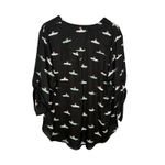 Torrid  French Bulldog Driving Car Print  Roll Tab Sleeve Blouse Women Size 3X Photo 3