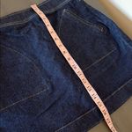 Spanx Denim Mini Skirt A Line Built in Shorts in Raw Indigo Wash Size M Photo 13