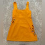 Rumored Twiggy Cutout Mini Dress Orange Photo 1