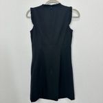 J. Crew Factory Mini Dress Ruffle Neck Black Suiting Career‎ Office Feminine OP Size 0P Photo 2