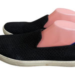 Rothy's  The honeycomb  Black Knit Slip On Loafer Women's Size 13 comfort slip on Photo 0