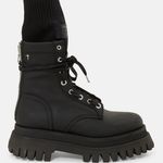 $1090 NEW RtA WOMEN'S COMBAT BOOTS THICK SOLE IN BLACK SZ 36 6 Photo 0