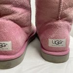 UGG  Australia Classic‎ Short 5825 Leather Sheepskin Lined Winter Boots Pink 8 Photo 5