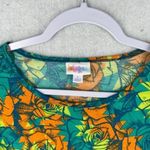LuLaRoe Womens Tops Size L Floral Print High Low Batwing Photo 7