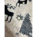 Lavon VTG  Reindeer Winter Acrylic Sweater Women Large Button Up Cozy Warm Fall Photo 6