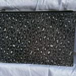 DKNY  Black and Gray Leopard Print Clutch Photo 5
