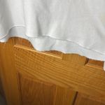 PINK - Victoria's Secret Victoria's Secret Pink Nation White w Black Lettering & Stripe Sweatshirt Large Photo 2