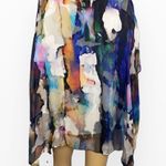 Caroline Rose Hand Painted Devore Caftan, Petite Size undefined Photo 7