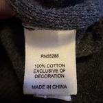 EXPRESS Women’s XS Argyle Sweater V-Neck Green Gray Diamond Knit Preppy Crest Photo 3