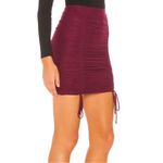 NBD New!  Nola adjustable length ruched‎ stretchy skirt Burgundy Sz XS $98 Photo 1