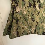 Navy Camouflage Women's Shirt Jacket Maternity Small/Short Green Photo 3