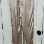 House of Harlow  1960 Pants Women Medium Pink Satin Wide Leg Drawstring Photo 1
