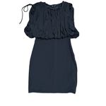 ZARA  New Black Sleeveless Draped Mini Balloon Casual Dress party Size M Photo 14