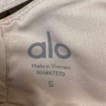 Alo Nude Beige Sleeveless Cutout Yoga Workout Athletic Sports Bra Top Size S Photo 2