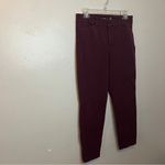 Old Navy High-Rise Pixie Pants in Deep Burgundy Photo 1