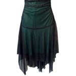 City Triangles Y2K Black Green Sparkle Whimsical Fairygoth Tinkerbell Dress XS Photo 4