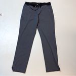 Skechers Women’s Medium Scrubs Bundle Gray Teal Top Pants Geometric Floral Nurse Photo 4