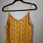 Forever 21 Tank Top Floral Print Casual Trendy Summer Yellow Vacation Photo 4