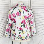 INC International Concepts Floral Print Blazer Jacket White Pink 1X Plus Size Photo 6
