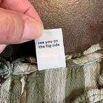 Old Navy Green Gray Stripe Ruffle Sleeve Size Small Photo 7