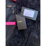 Maje Rimael Velvet Black Lace V Neck Mini Cocktail Dress NWT Photo 4