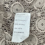 Anthropologie steampunk short bell sleeve cotton vest jacket tan Sz L Hazel Photo 9