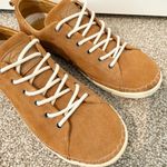 Palladium  Suede Leather Lace Up Sneakers in Tan‎ Comfort Walking Womens Size 8.5 Photo 1
