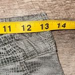 Bevy Flog Shely Original Pant Silver Sage Gray Snakeskin Print Cotton Size 24 (2 Green Photo 8