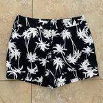 Apt. 9  Essentials black and white palm tree casual shorts Photo 0